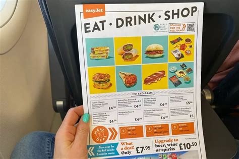 easyjet food and drink onboard.